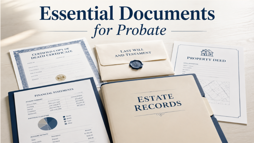 What documents are needed for probate