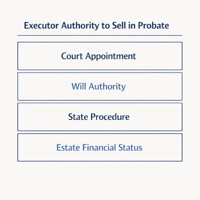 executor authority to sell house in probate