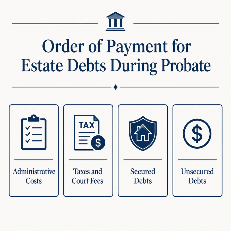 order of payment for estate debts during probate