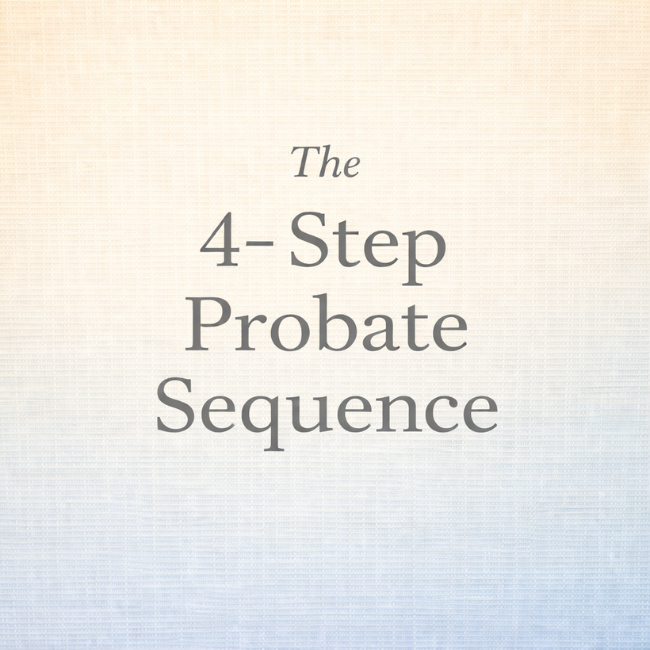 what is probate 4-step probate process